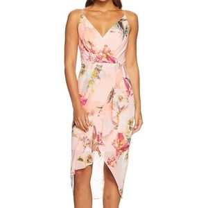 Cooper St Flora Fade Drape Wrap Ruffles Dress 6